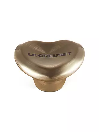 LE CREUSET | Deckelknopf Herz 4,7cm SIGNATURE Hellgold | 